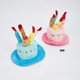 Load image into Gallery viewer, Cuddly Cake Plush Pet Birthday Hat - FurFestLand
